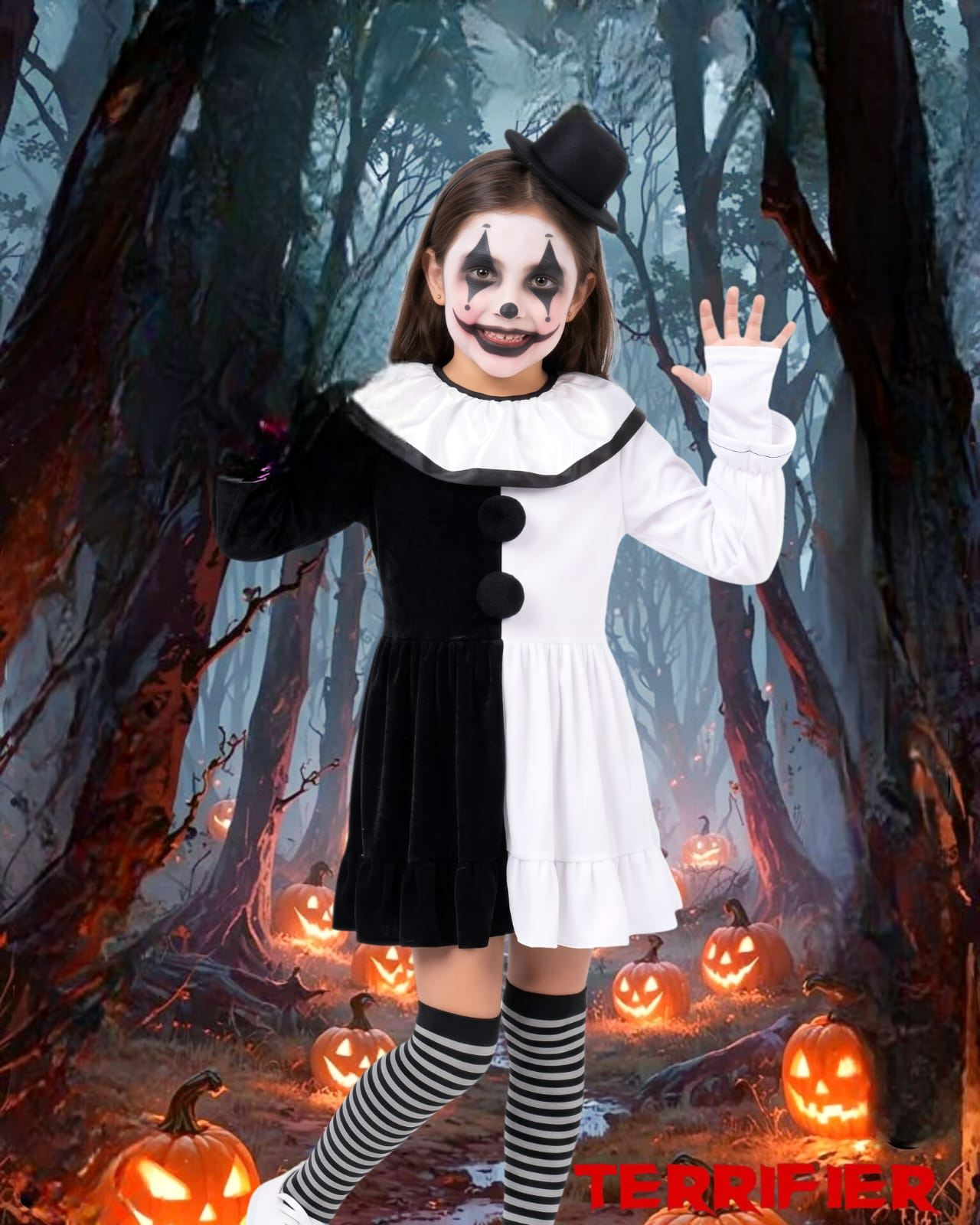 Disfraz de Terrifier para niña